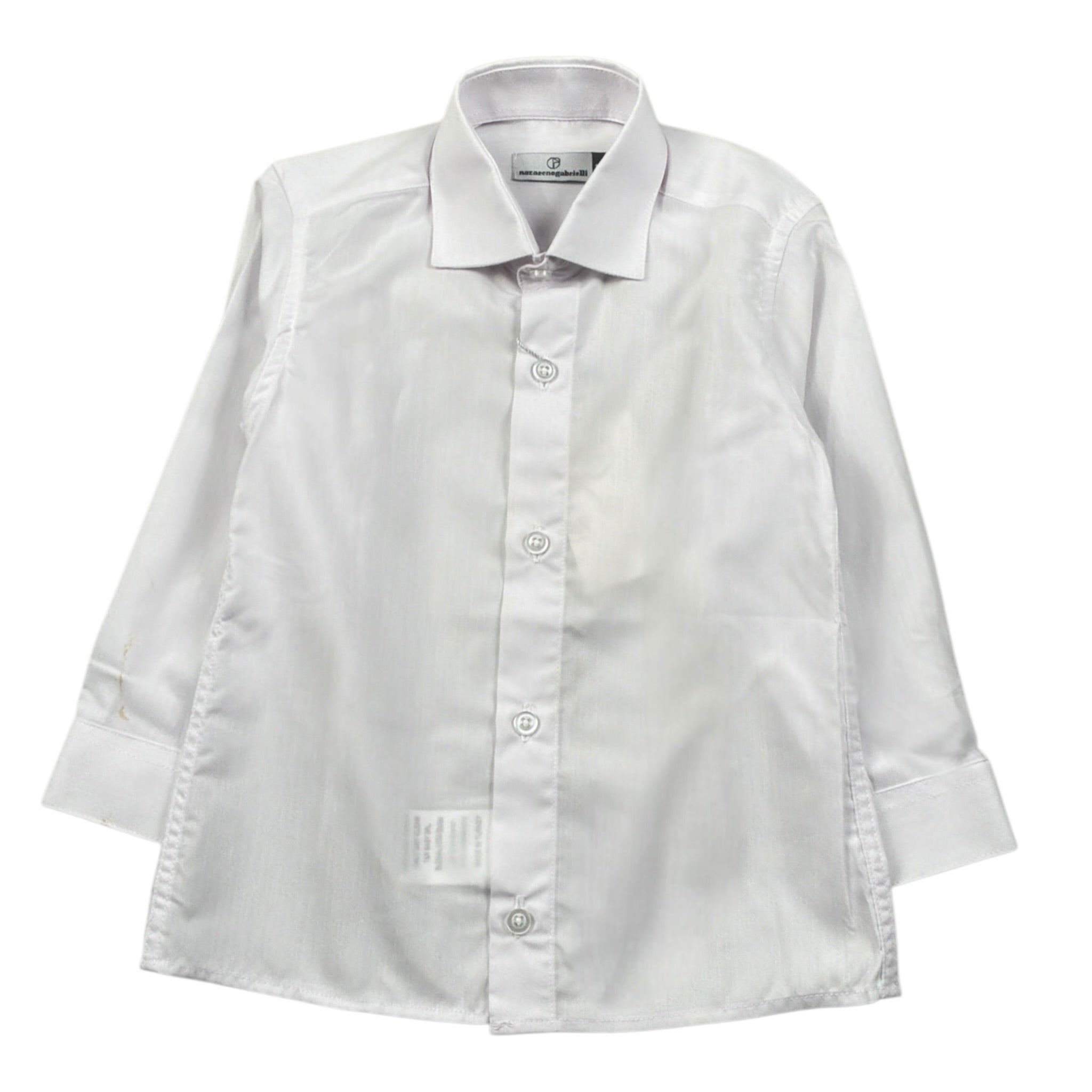 Nazareno Gabrielli Camicia tinta unita Bianco per Neonato NGP16N BIANCO NAZARENO GABRIELLI 