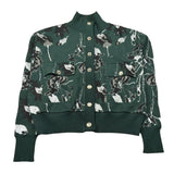 Neera 20.52 Cardigan tinta unita con Stampe Verde per Bambina 25440401 VERDE NEERA 20.52 