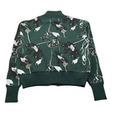 Neera 20.52 Cardigan tinta unita con Stampe Verde per Bambina 25440401 VERDE NEERA 20.52 