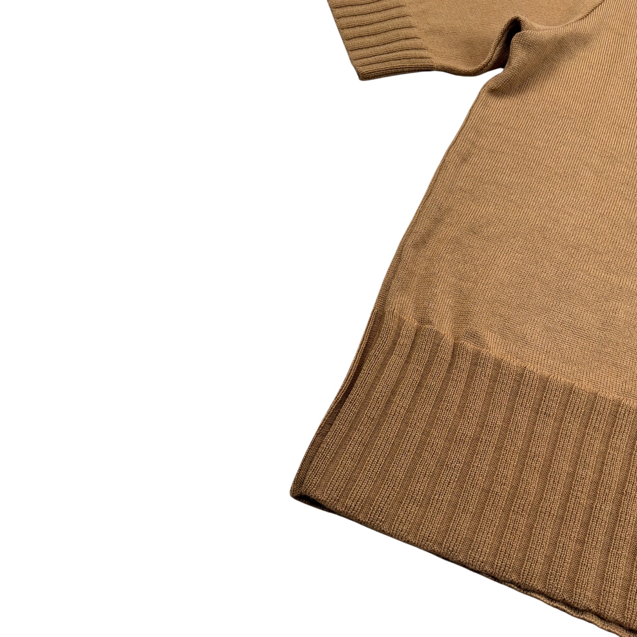 Neera 20.52 T-Shirt tinta unita Scollo A V Cammello per Bambina 25441V10338 CAMMELLO NEERA 20.52 