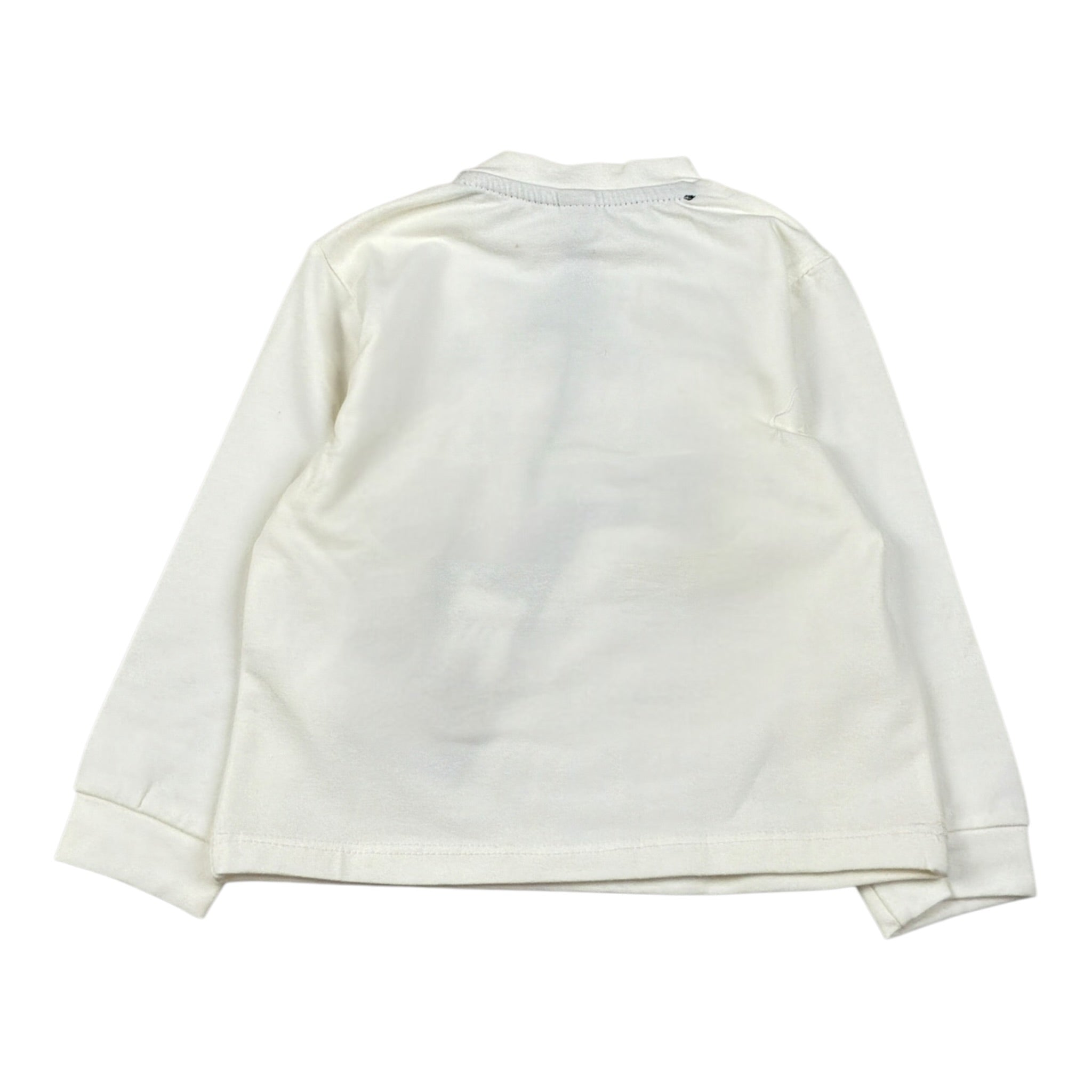 Never Too Shirt Girocollo tinta unita con Stampa Bianco per Neonato NT1073N BIANCO NEVER TOO 