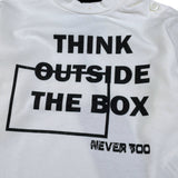 Never Too Shirt Girocollo tinta unita con Stampa Bianco per Neonato NT1073N BIANCO NEVER TOO 