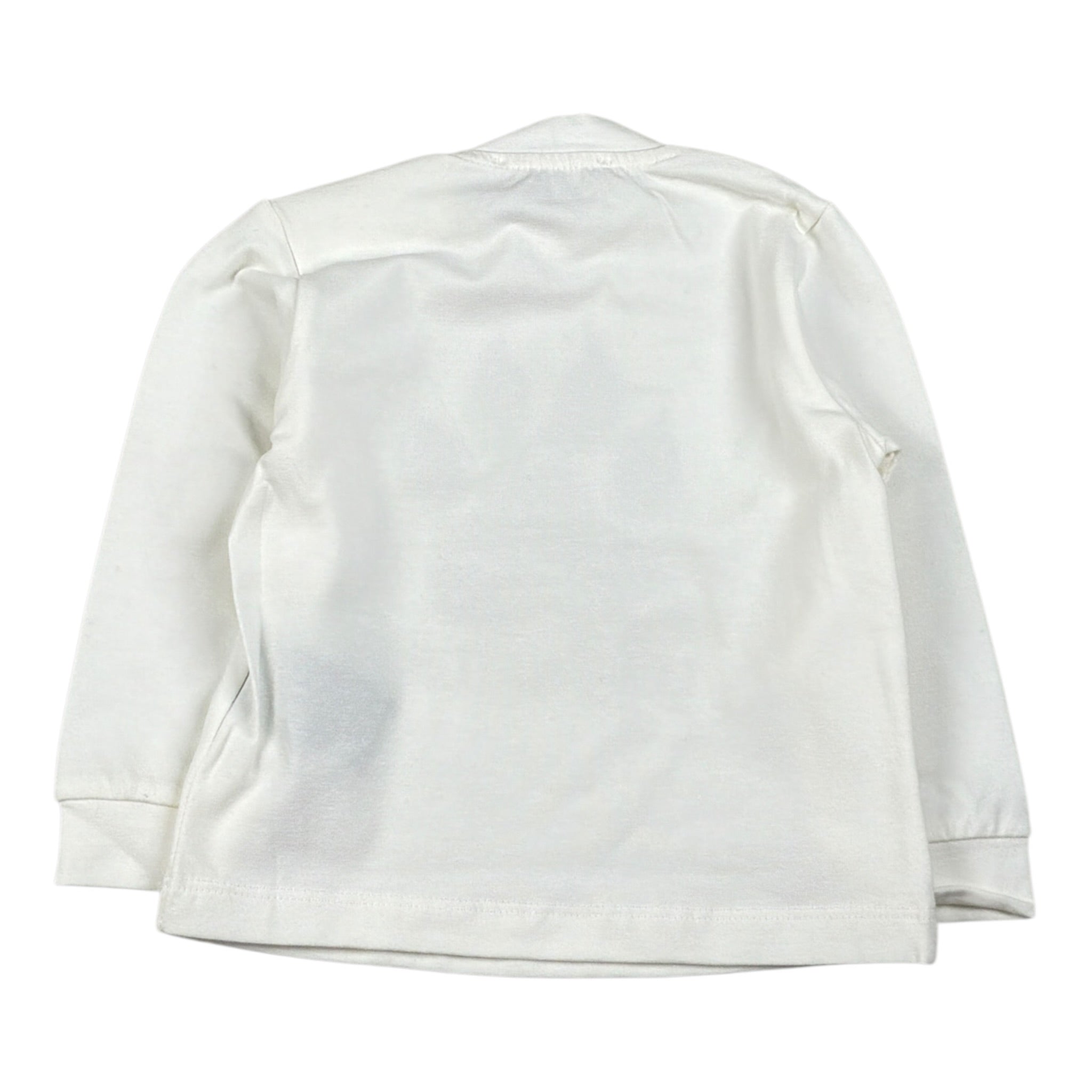 Never Too Shirt Girocollo tinta unita con Stampa Bianco per Neonato NT1840N BIANCO NEVER TOO 