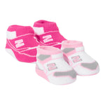 New Balance Babbucce Bicolore con Ricami Rosa/Fuxia per Neonata LAKB0104A ROSA/FUXIA NEW BALANCE 