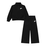 Nike Completo 2 Pezzi Felpa-Pantalone tinta unita Nero per Bambina 36N265 NERO NIKE 