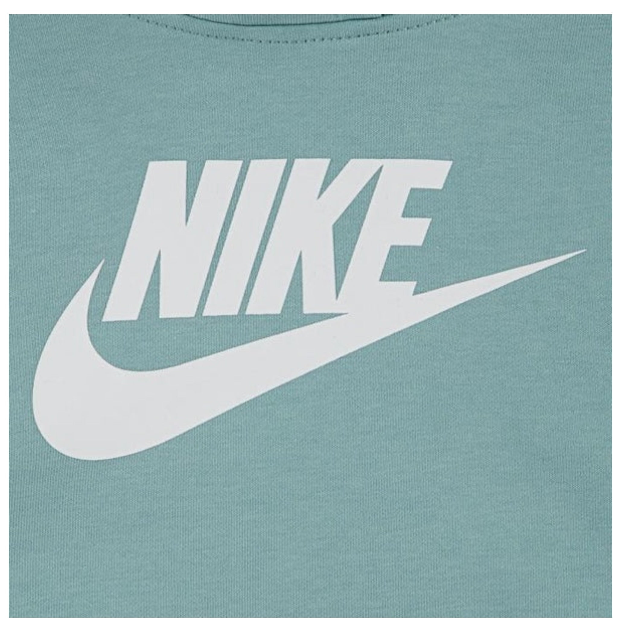Nike Completo 2 Pezzi Felpa-Pantalone tinta unita Verde Acqua per Neonata 66L135 VERDE ACQUA NIKE 
