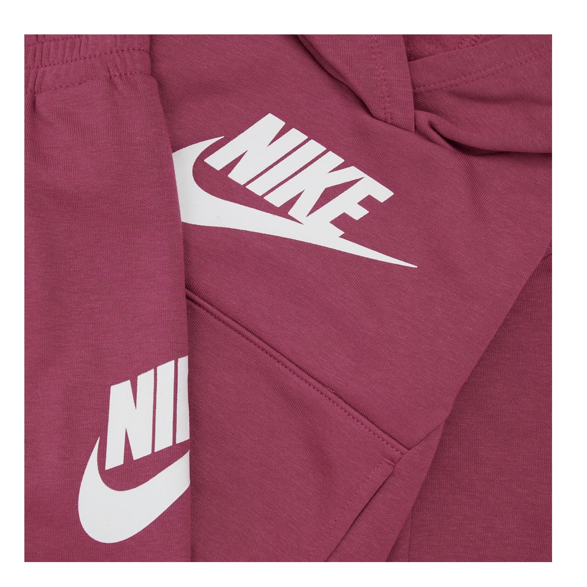 Nike Completo 2 Pezzi Felpa-Pantalone tinta unita Magenta per Neonata 66L135X MAGENTA NIKE 