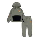 Nike Completo 2Pz Felpa-Pantalone Verde per Neonato 66N496 VERDE NIKE 