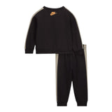 Nike Completo 2 Pezzi Felpa-Pantalone tinta unita Nero per Bambino 66N497J NERO NIKE 