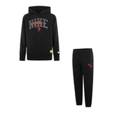 Nike Completo 2 Pezzi Felpa-Pantalone Nero per Bambino 9Q1211X NERO NIKE 