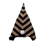 Ninaluna Cappello Bicolore con Fantasia A Righe Beige/Nero per Neonato ELFORIGA BEIGE/NERO NINALUNA 