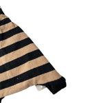 Ninaluna Cappello Bicolore con Fantasia A Righe Beige/Nero per Neonato ELFORIGA BEIGE/NERO NINALUNA 