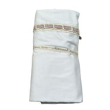 Ninnaoh Lenzuola tinta unita con Ricami Bianco per Neonata 125823 BIANCO NINNAOH 
