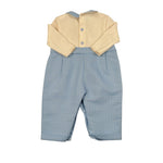 Ninnaoh Pagliaccetto Bicolore con Papillon Panna per Neonato I23241TNP PANNA NINNAOH 