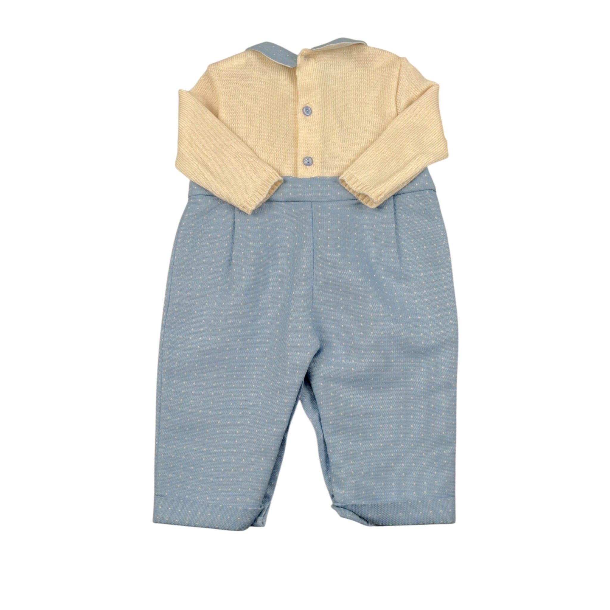 Ninnaoh Pagliaccetto Bicolore con Papillon Panna per Neonato I23241TNP PANNA NINNAOH 