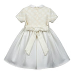 Ninnaoh Abito Cerimonia tinta unita con Tulle Panna per Bambina I23AB13J PANNA NINNAOH 
