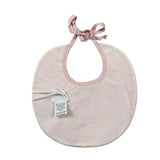 Ninnaoh Bavetta tinta unita con Ricami Rosa per Neonata I25BA5 ROSA NINNAOH 