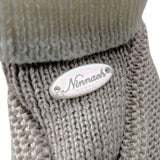 Ninnaoh Babbucce tinta unita In Filo Beige/Panna per Neonata I25BABF324 BEIGE/PANNA NINNAOH 
