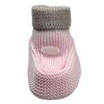 Ninnaoh Babbucce tinta unita In Filo Rosa per Neonata I25BABF324 ROSA NINNAOH 