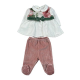 Ninnaoh Completo 2Pz Maglia-Ghettina Bianco per Neonata I25C35 BIANCO NINNAOH 