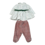 Ninnaoh Completo 2Pz Maglia-Ghettina Bianco per Neonata I25C35 BIANCO NINNAOH 