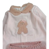 Ninnaoh Completo 2Pz Maglia-Ghettina Rosa per Neonata I25C9 ROSA NINNAOH 