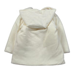 Ninnaoh Cappotto tinta unita con Cappuccio Panna per Bambina I25CAP702XJ PANNA NINNAOH 