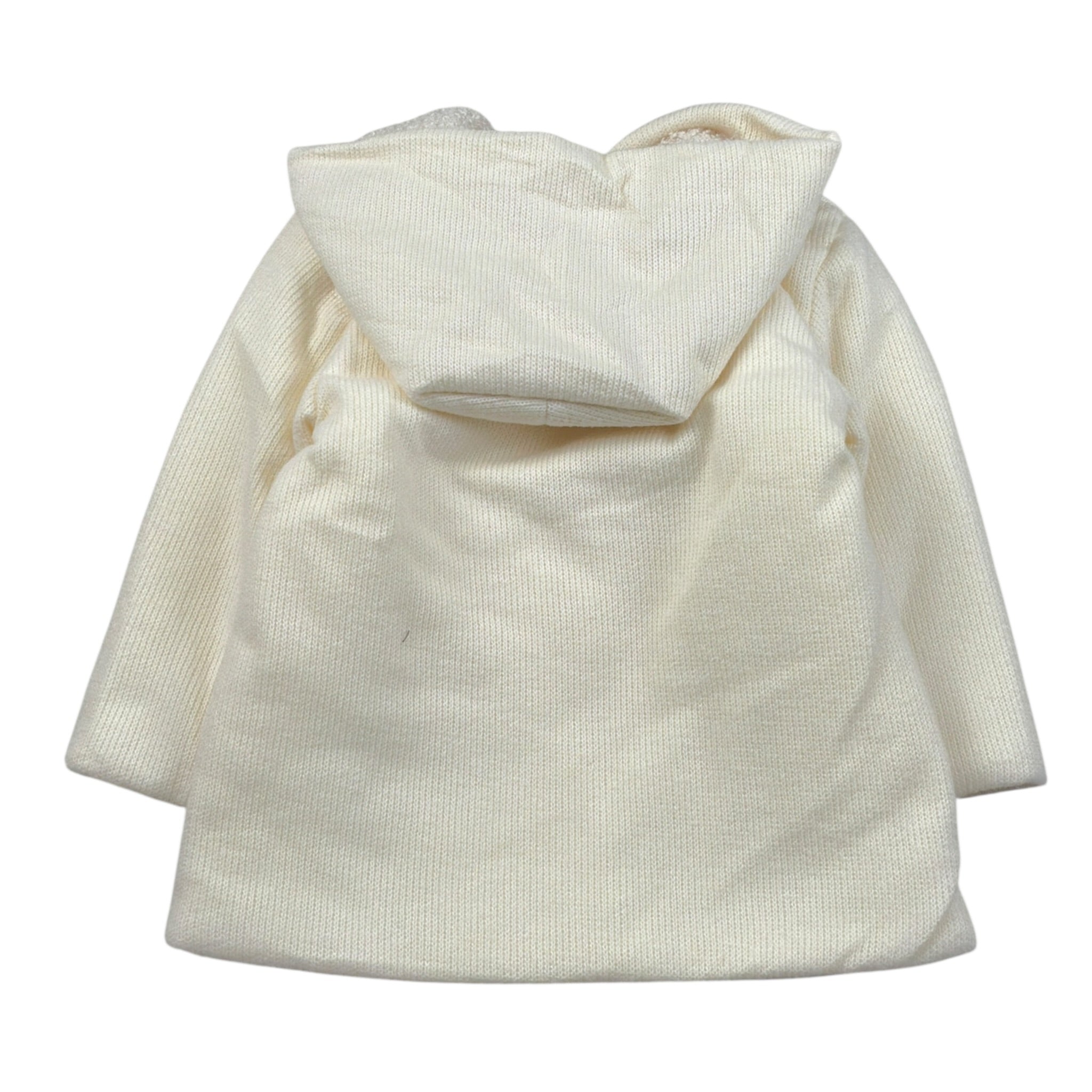 Ninnaoh Cappotto tinta unita con Cappuccio Panna per Bambina I25CAP702XJ PANNA NINNAOH 