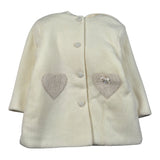 Ninnaoh Cappotto tinta unita con Cappuccio Panna per Neonata I25CAP702X PANNA NINNAOH 