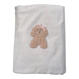 Ninnaoh Coperta tinta unita con Stampa Rosa per Neonata I25COP4 ROSA NINNAOH 