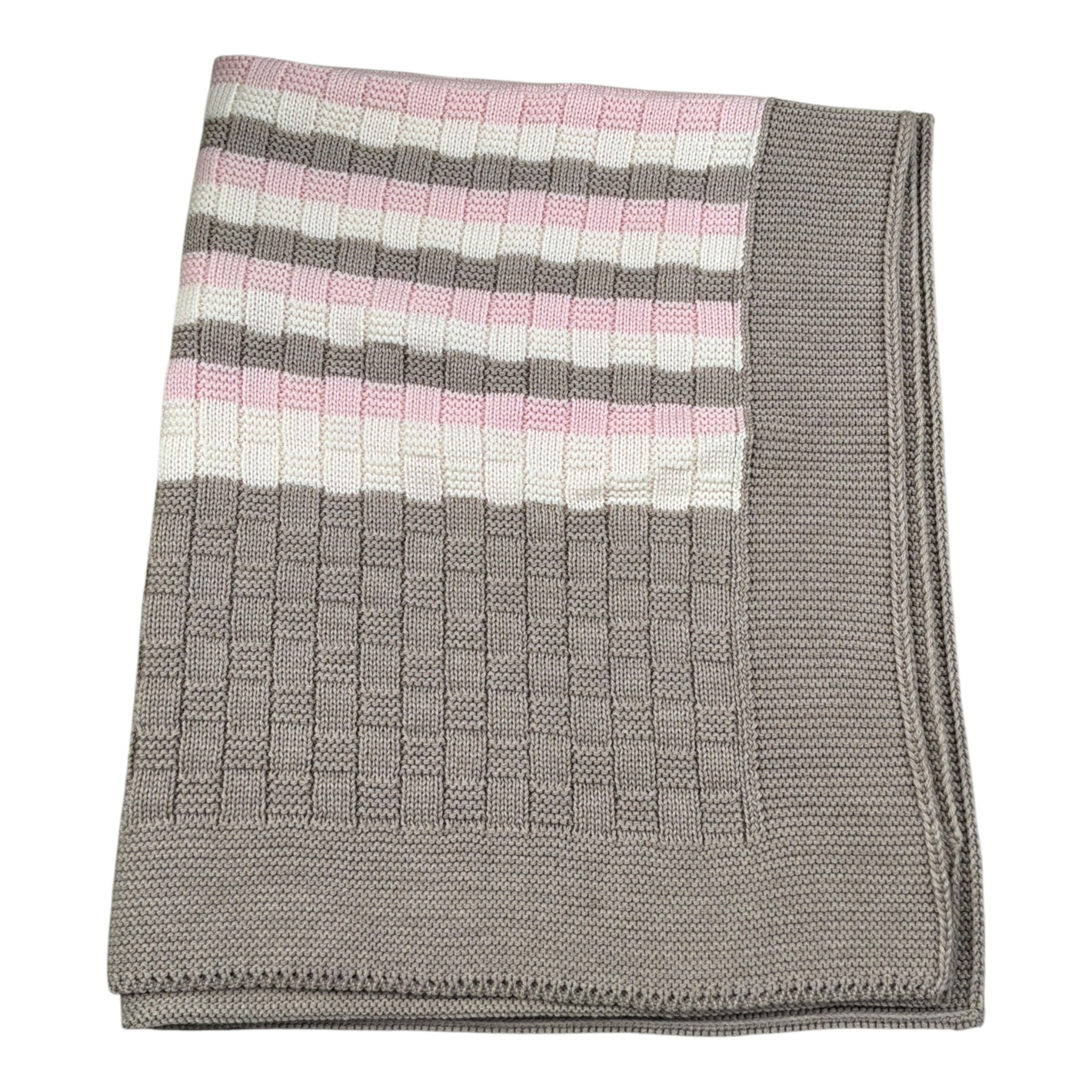 Ninnaoh Coperta tinta unita con Fantasia Beige per Neonata I25COPF320 BEIGE NINNAOH 