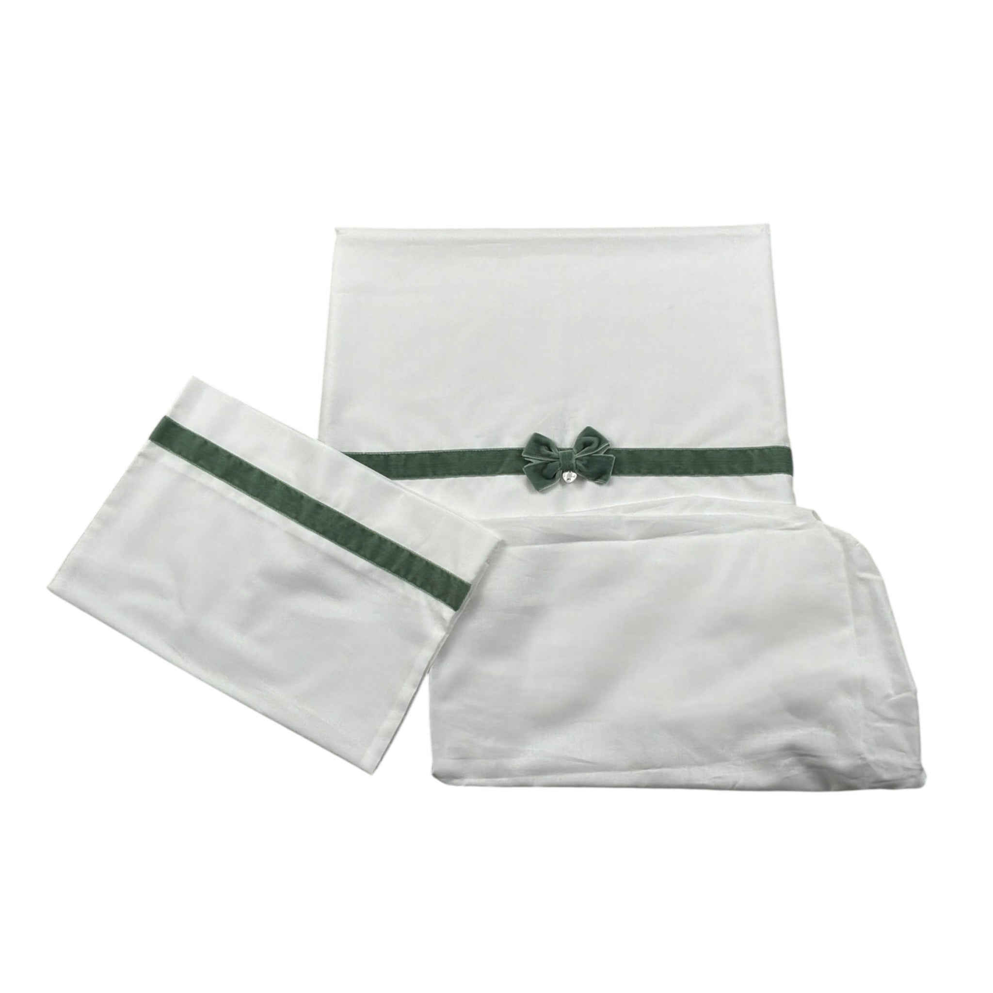 Ninnaoh Set Lenzuola 3 Pezzi tinta unita Bianco per Neonata I25LE6 BIANCO NINNAOH 