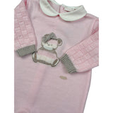 Ninnaoh Tutina tinta unita In Filo con Stampa Rosa per Neonata I25TF3211 ROSA NINNAOH 
