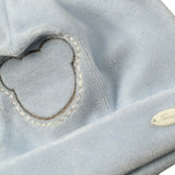 Ninnaoh Cappello tinta unita con Stampa Azzurro per Neonata NH219750 AZZURRO NINNAOH 