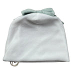 Ninnaoh Cappello tinta unita con Fiocco Bianco/Verde per Neonata PR219758 BIANCO/VERDE NINNAOH 