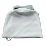 Ninnaoh Cappello tinta unita con Fiocco Bianco/Verde per Neonata PR219758 BIANCO/VERDE NINNAOH 