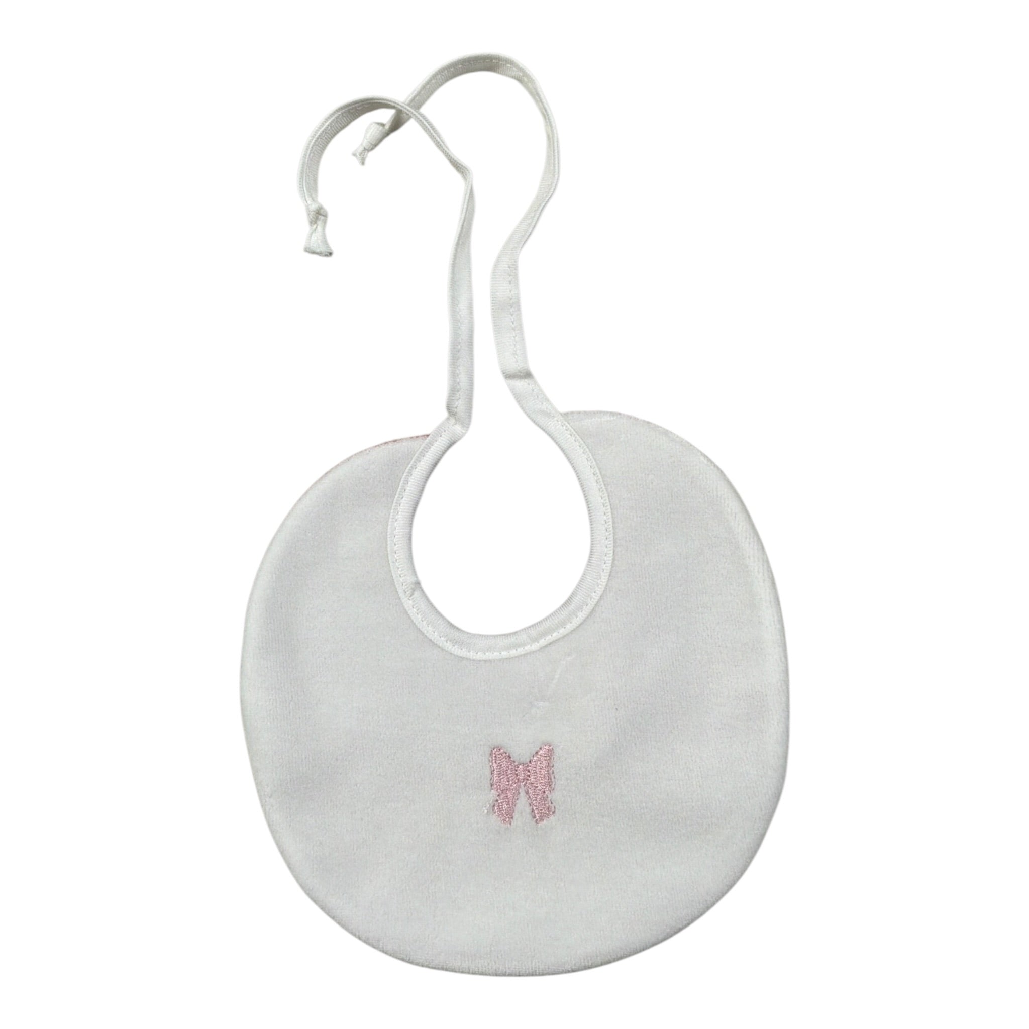 Ninnaoh Bavetta Bicolore con Stampa Bianco/Rosa per Neonata PR219760 BIANCO/ROSA NINNAOH 