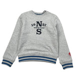 North Sails Felpa tinta unita Girocollo con Stampa Grigio per Bambino NBA26002FE GRIGIO NORTH SAILS 