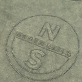 North Sails Felpa Girocollo tinta unita con Stampa Verde per Bambino NBA26032FE VERDE NORTH SAILS 