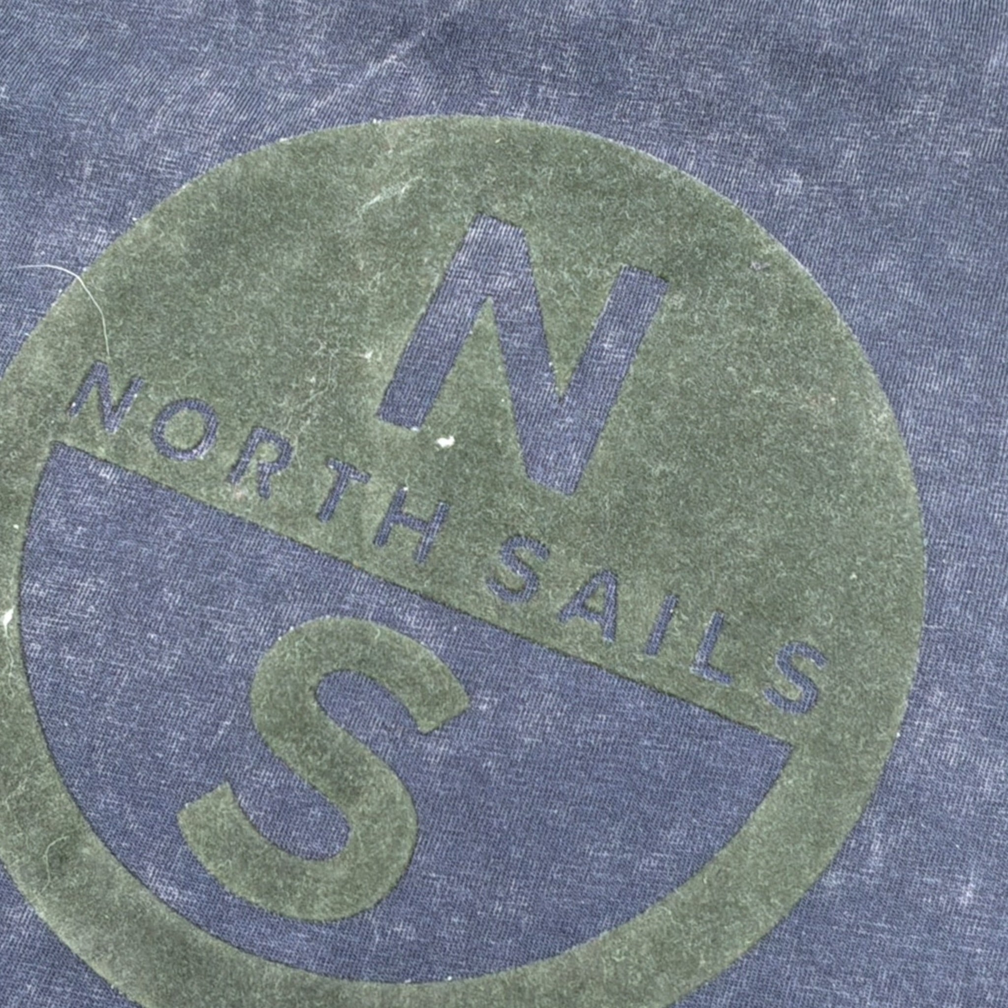 North Sails T-Shirt tinta unita con Stampa Blu per Bambino NBA26036TS BLU NORTH SAILS 