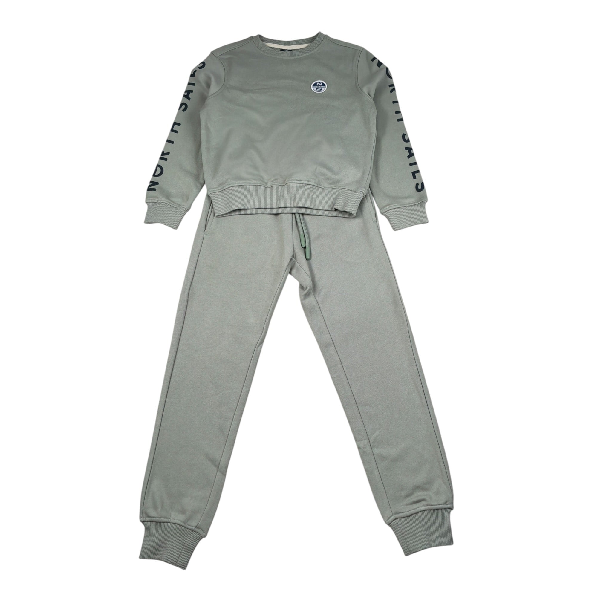 North Sails Completo 2 Pezzi Felpa-Pantalone tinta unita Verde per Bambino NBA26043CF VERDE NORTH SAILS 