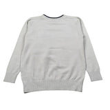 North Sails Maglia Girocollo tinta unita con Logo Grigio per Bambino NBA26048MA GRIGIO NORTH SAILS 