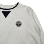 North Sails Maglia Girocollo tinta unita con Logo Grigio per Bambino NBA26048MA GRIGIO NORTH SAILS 