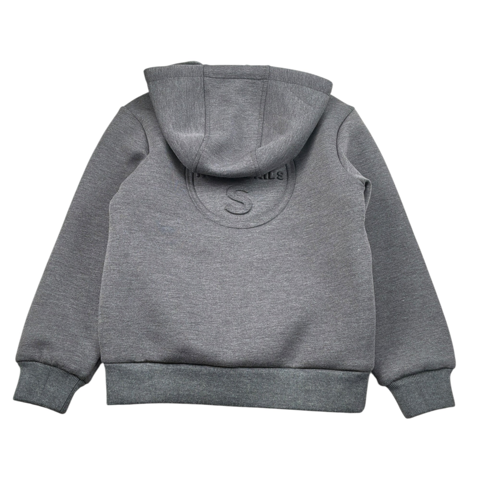 North Sails Felpa tinta unita con Zip E Logo Grigio per Bambino NBA26057FE GRIGIO NORTH SAILS 