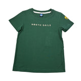 North Sails T-Shirt tinta unita con Stampa Verde per Bambino NBA26058TS VERDE NORTH SAILS 