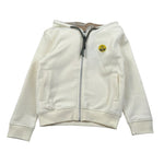 North Sails Felpa tinta unita con Zip E Cappuccio Panna per Bambino NBA26064FE PANNA NORTH SAILS 