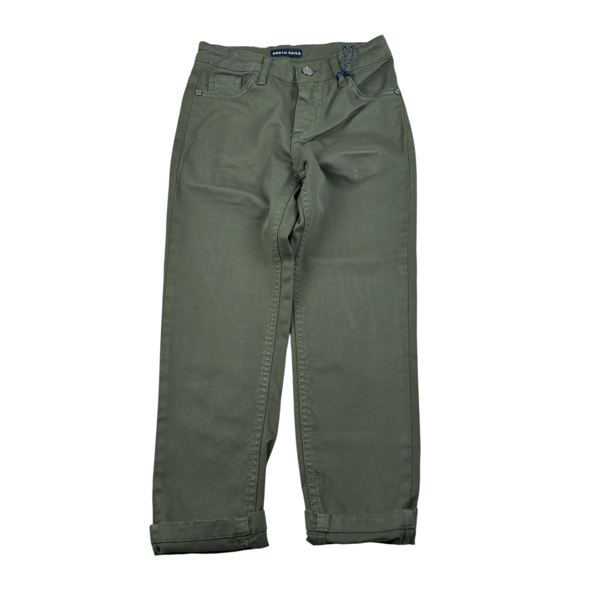 North Sails Pantalone tinta unita con Girovita Regolabile Verde per Bambino NBA26069PA VERDE NORTH SAILS 