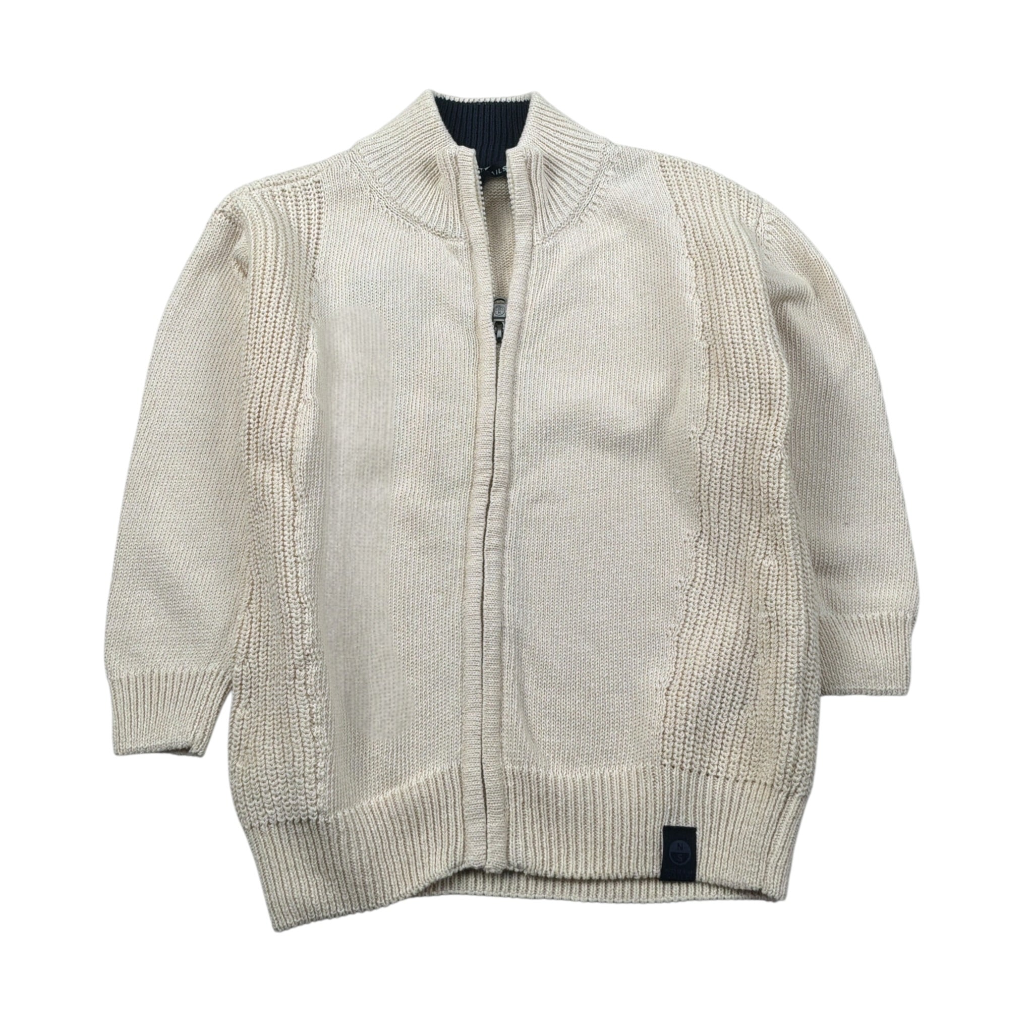 North Sails Maglia tinta unita con Zip Panna per Bambino NBA26077MA PANNA NORTH SAILS 