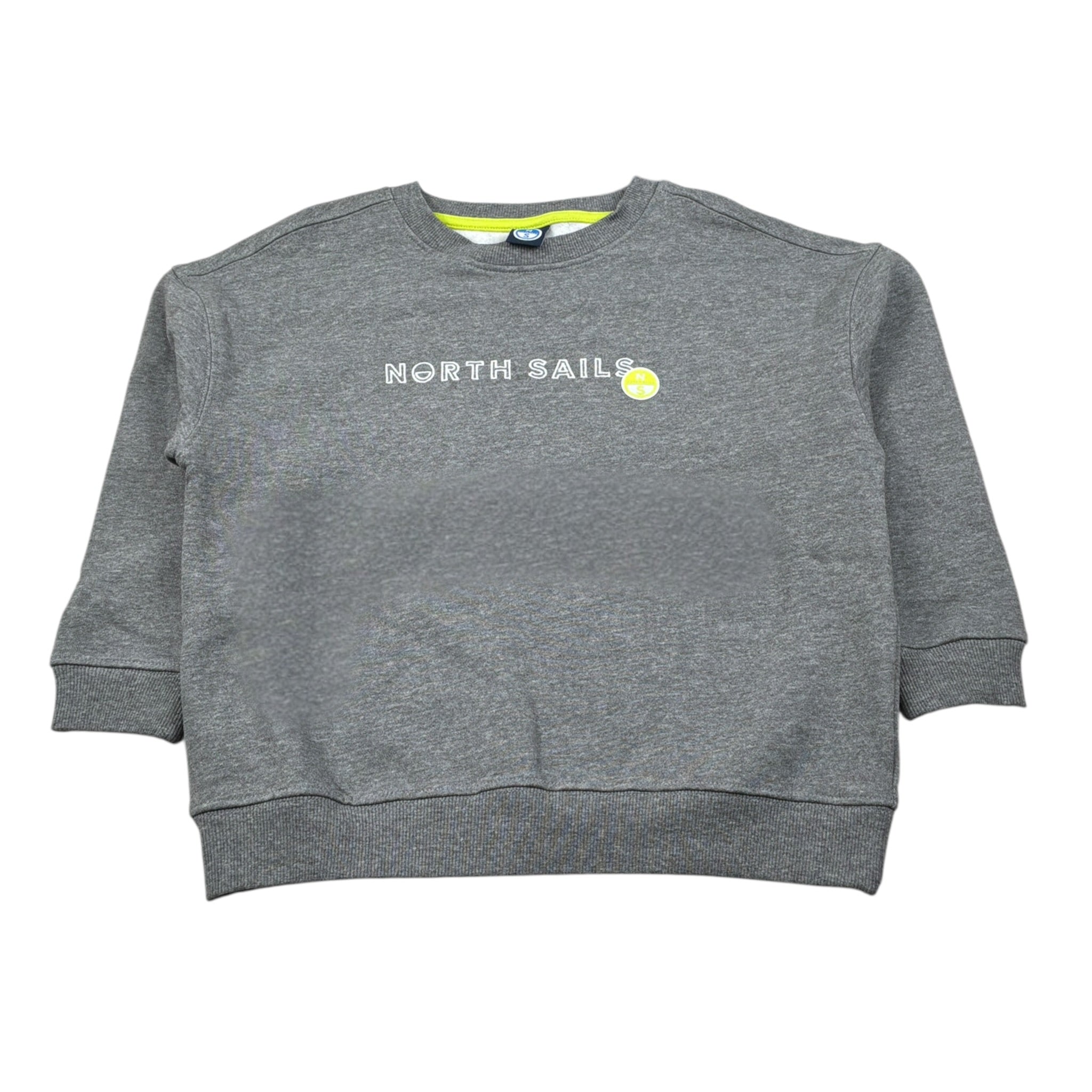 North Sails Felpa Chiusa Girocollo tinta unita con Logo Grigio per Bambino NBA26081FE GRIGIO NORTH SAILS 