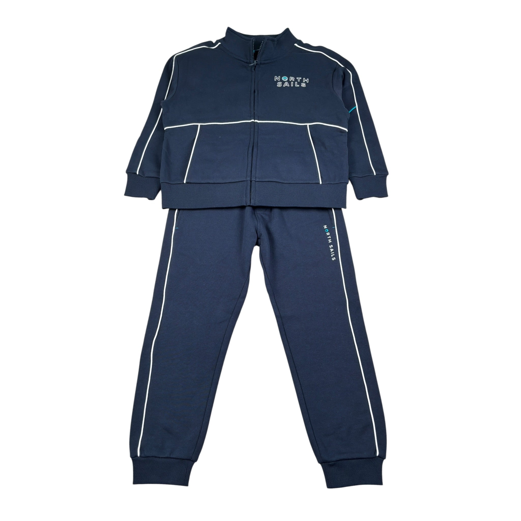 North Sails Completo 2 Pezzi Felpa.Pabtalone tinta unita Blu per Bambino NBA26084CF BLU NORTH SAILS 